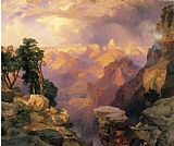 Thomas Moran Grand Canyon with Rainbows painting